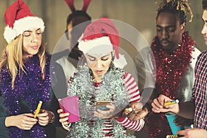 Woman preparing music from the phone for dancing