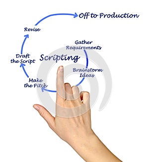 Scripting process photo