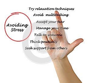 Avoiding stress