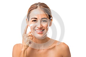 Woman Preventing Signs Of Skin Aging