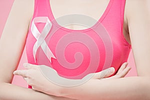 Woman with prevention breast cancer