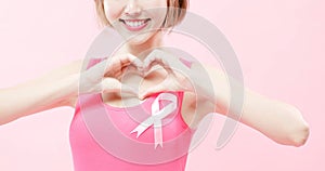 Woman with prevention breast cancer