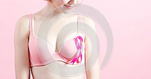 Woman with prevention breast cancer