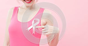 Woman with prevention breast cancer