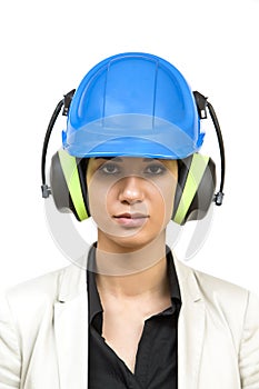 Woman with protective workwear