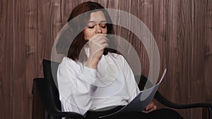 Woman psychologist listening in therapy session and taking notes, counseling or psychology for stress, anxiety or mental