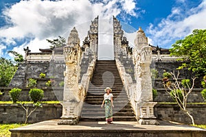 Woman at Pura Penataran Agung Lempuyang