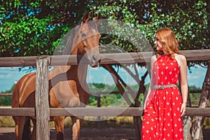 Woman on a rancho, horse lover