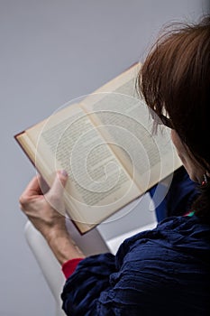 Woman reading a book