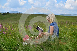 Woman Reading a Book