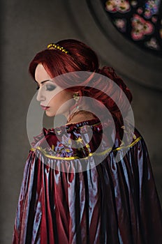 Woman with red hair