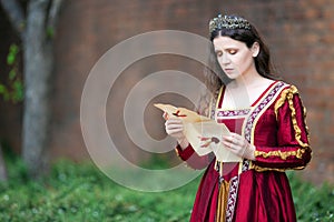 Woman in renaissance dress