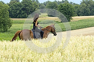 Woman riding