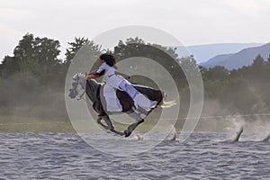 Woman Riding photo