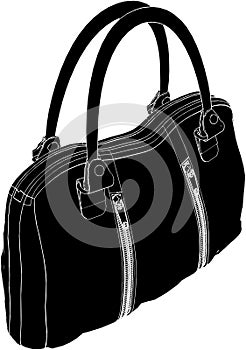 Woman's Bag Vector 02