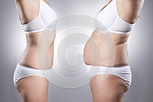 Tělo před a po hmotnost ztráta 