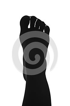 Woman's foot with spread toes