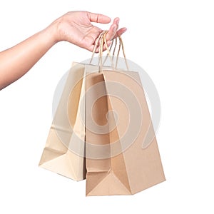 Holding Paper Bags photo