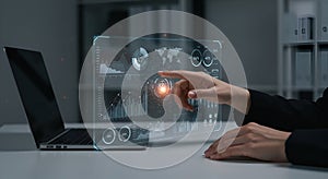 Interactive Data Visualization on Futuristic Interface