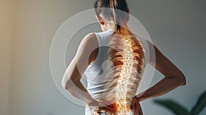 A Woman\'s Journey Through the Intense Discomfort of Back Pain Caused by Spinal Degeneration