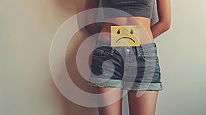 The unhappy belly note..AI generated image