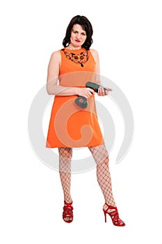 Woman with screwdriver