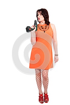 Woman with screwdriver