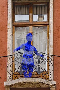 Woman Sculpture at Window