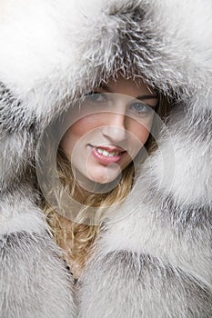 Woman in sheepskin