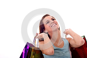 woman with shoping bags