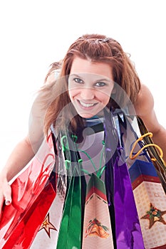 woman with shoping bags