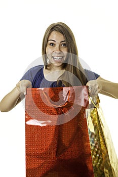 Woman with shopping bag