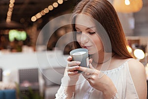 Woman shopping at home goods store