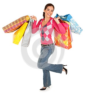 Woman on a Shopping Spree