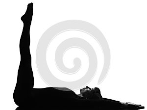 Woman Shoulder Stand yoga pose