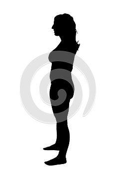 Woman Silhouette Standing Up