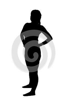 Woman Silhouette Standing Up