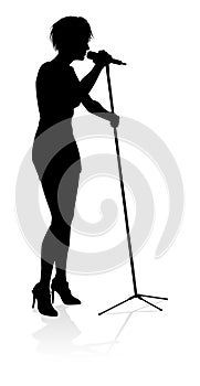Singer Pop Country Music Star Woman Silhouette