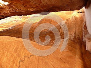 Woman in Siq, Petra, Jordan