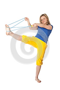 Woman with skipping-rope
