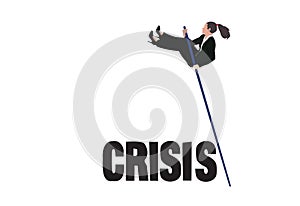 woman skips the crisis woman skips the crisis