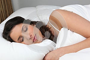 Woman sleeping peacefully
