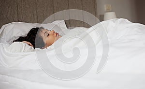 Woman sleeps photo