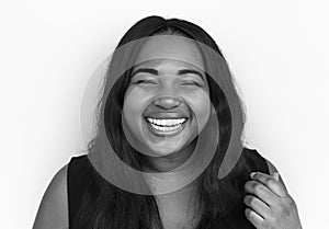 Woman Smiling Happiness Portrait Concept