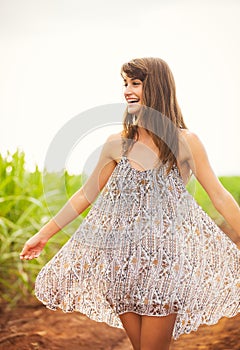 Woman Smiling, Laughing, Fashion Lifestyle