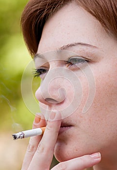 Woman smoking