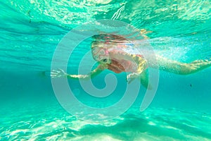 Woman snorkeler in Australia