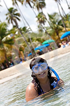 Woman Snorkeling