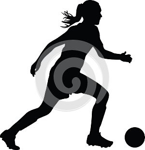 Woman soccer player