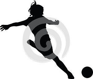 Woman soccer player